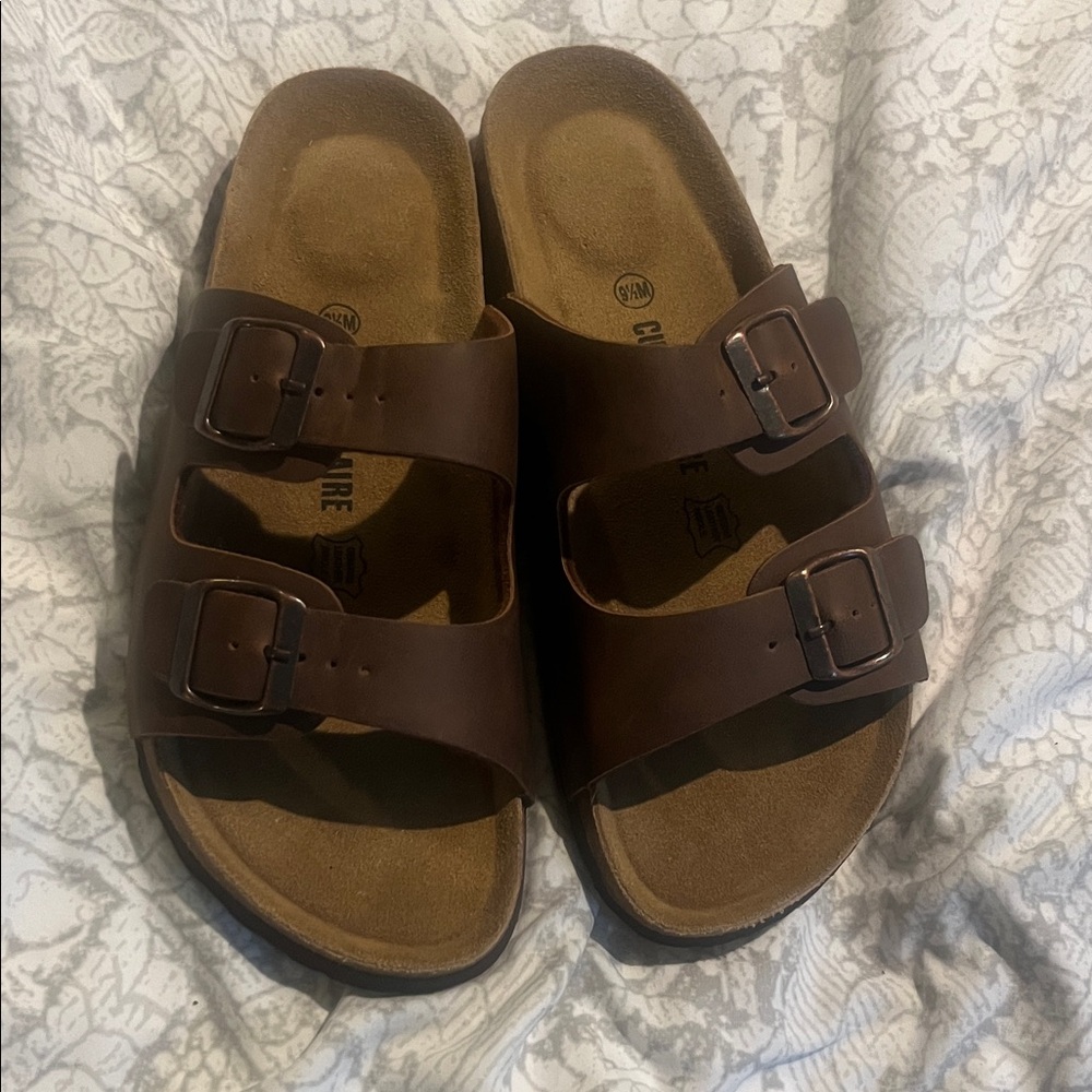 Brown Leather Women's Sandals